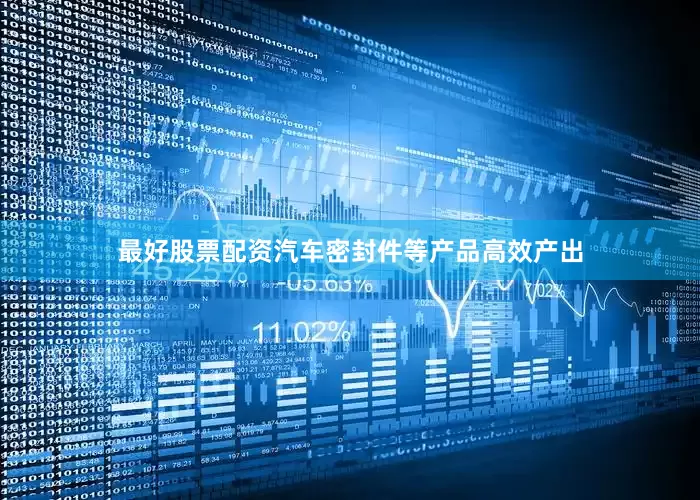 最好股票配资汽车密封件等产品高效产出